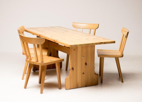 Roland Wilhelmsson Oregon Pine Scandinavian mid century dining Table - Image 2