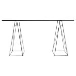 Olivier Mourgue Minimalist Textured Crystal Glass Desk