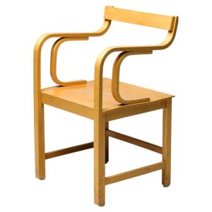 Enraf Nonius Chair in Solid Beech – Dutch Functionalist Design