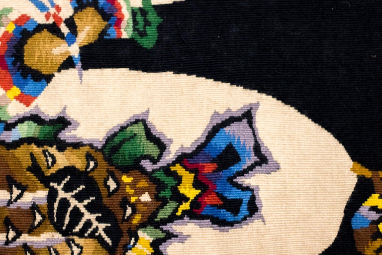 Unique Mid-Century Aubusson Tapestry by Jean Lurçat, Carton No. 13048 - Image 3
