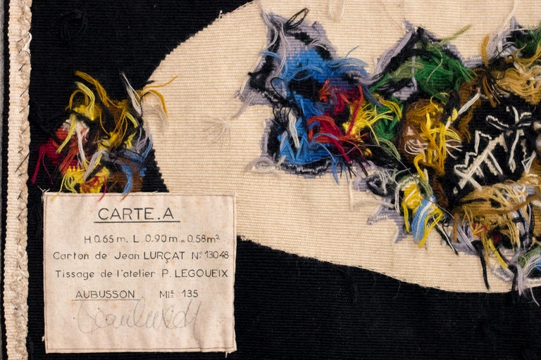 Unique Mid-Century Aubusson Tapestry by Jean Lurçat, Carton No. 13048 - Image 4