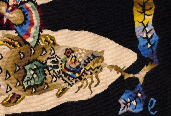 Matching Pair of Handwoven and Hand Signed Jean Lurcat Aubusson Tapestries, 1950 - Image 8