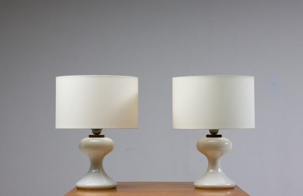 White ML1 Table Lamps by Ingo Maurer for M-Design - Image 3