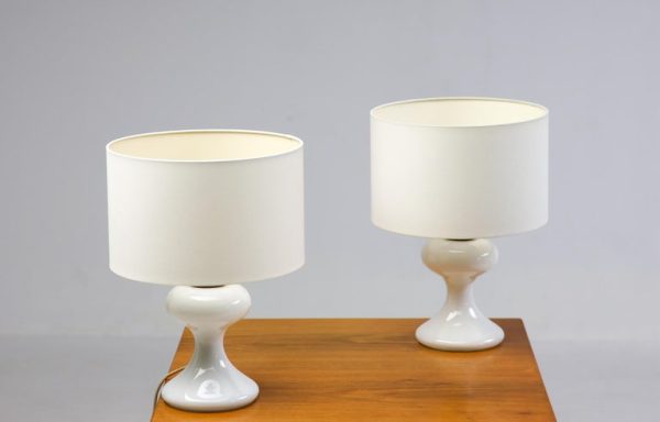 White ML1 Table Lamps by Ingo Maurer for M-Design - Image 7