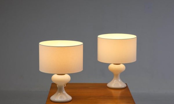 White ML1 Table Lamps by Ingo Maurer for M-Design - Image 8