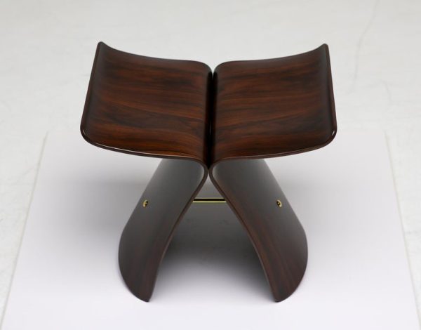 Rosewood Butterfly Stool by Sori Yanagi - Image 2