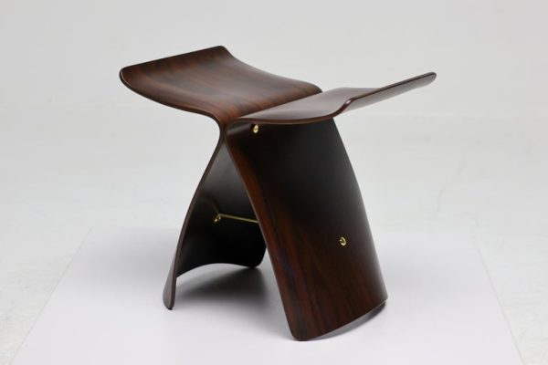 Rosewood Butterfly Stool by Sori Yanagi - Image 5