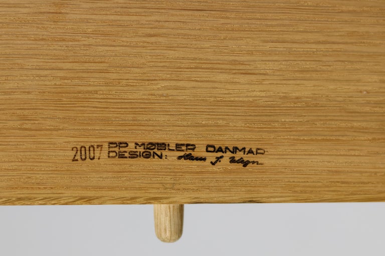 Hans J. Wegner PP75 Dining Table in Oak with Eleven Oak CH36 Dining Chairs - Image 12