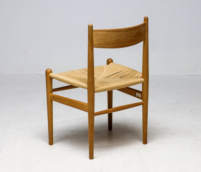 Hans J. Wegner PP75 Dining Table in Oak with Eleven Oak CH36 Dining Chairs - Image 4