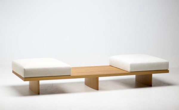 Charlotte Perriand "Tokyo" Bench with Cushions by Cassina - Image 4