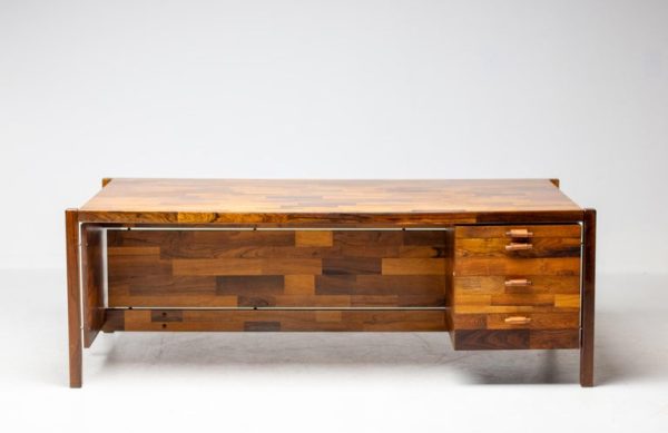 Large Jacaranda Executive Desk by Jorge Zalszupin by L'Atelier San Paulo, 1960 - Image 19