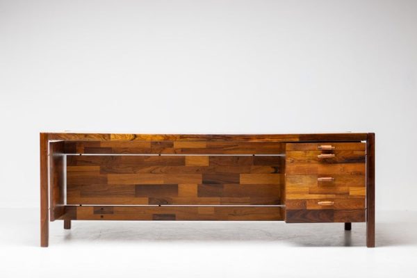 Large Jacaranda Executive Desk by Jorge Zalszupin by L'Atelier San Paulo, 1960 - Image 2