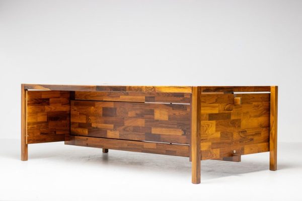 Large Jacaranda Executive Desk by Jorge Zalszupin by L'Atelier San Paulo, 1960 - Image 6