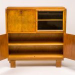 Burl Walnut Art Deco Cabinet - Image 2