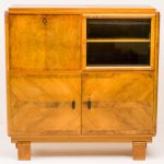 Burl Walnut Art Deco Cabinet - Image 10