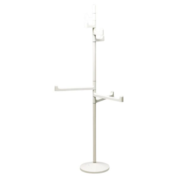 White Mid Century Modern Towel or Coat Rack by Makio Hasuike