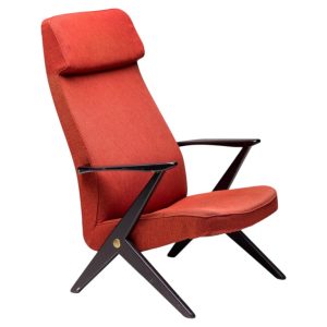 Bengt Ruda Triva Lounge Chair, Black Lacquered Beech, 1950