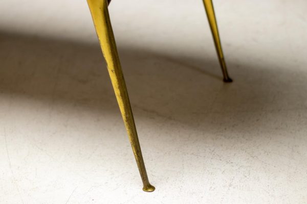 Italian Brass Coffee Table with Marble Top, 1960 - Image 4