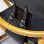 Piero Palange G23 Black Saddle Leather Hoop Chair - Image 6