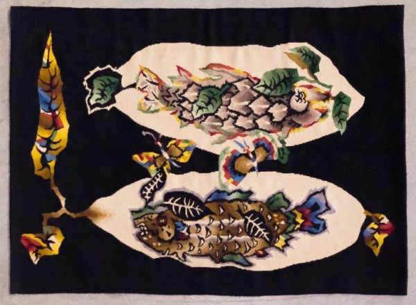 Matching Pair of Handwoven and Hand Signed Jean Lurcat Aubusson Tapestries, 1950 - Image 2