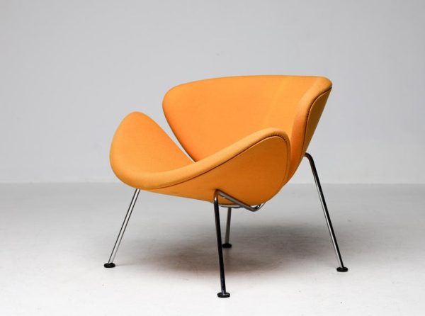 Mid Century Modern Orange Orange Slice Chair by Pierre Paulin - Image 3