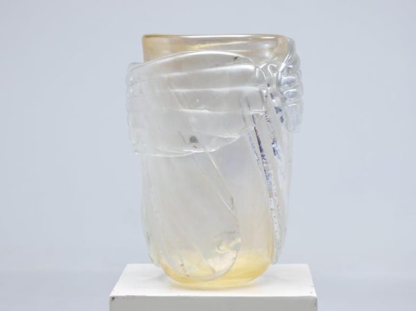 Monumental Colizza Gold Murano Glass Vase - Image 6