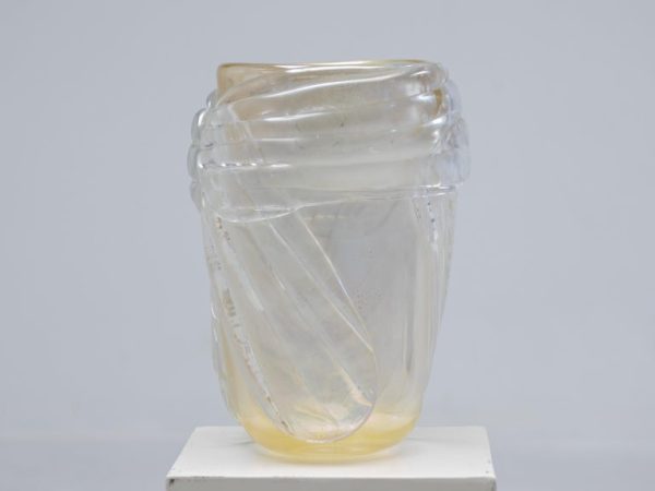 Monumental Colizza Gold Murano Glass Vase - Image 4