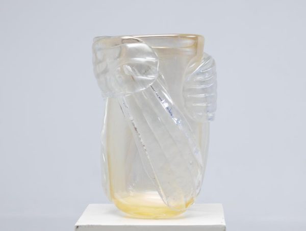 Monumental Colizza Gold Murano Glass Vase - Image 2