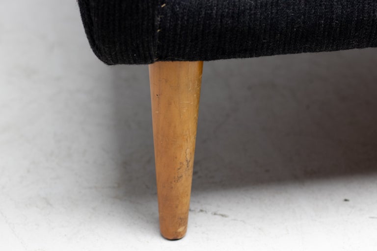 Compact Scandinavian Sofa in Original Wool Upholstery on Maple Legs, 1940s - Image 5