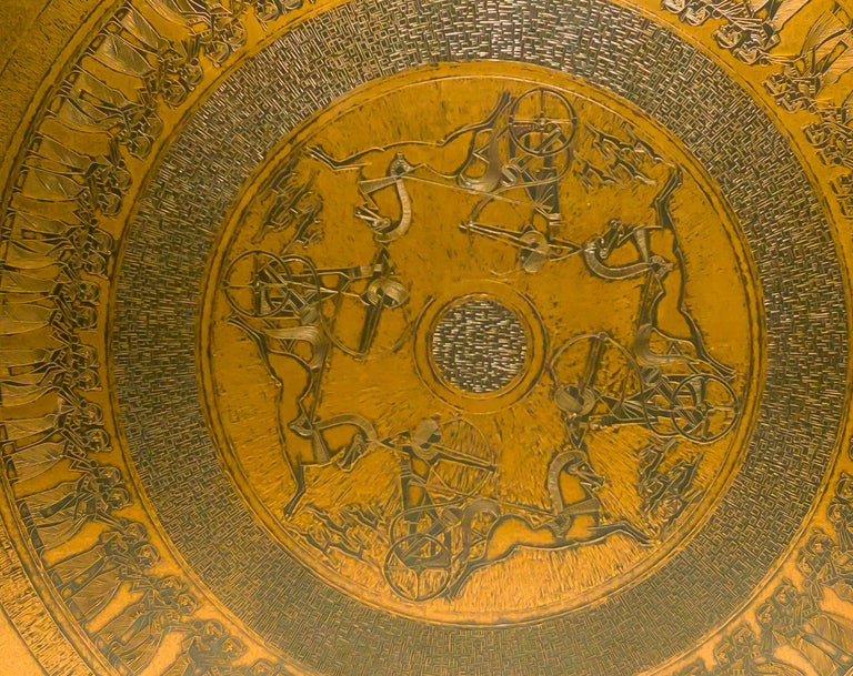 Neo-Egyptian Copper Coffee Table by Vad Trevarefabrikk, Norway, 1970 - Image 5