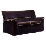 Afra & Tobia Scarpa Lauriana Sofa, Velvet, Italy, 1978