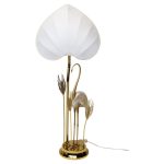 Monumental Gilt Brass Crane or Egret Floor Lamp by Antonio Pavia