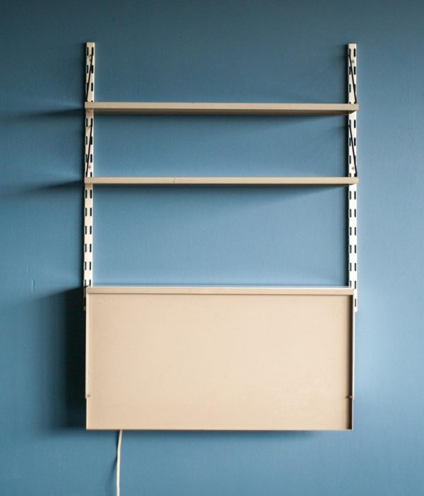 Pilastro Wall Mounted Secretaire With Built-in Light - Image 7