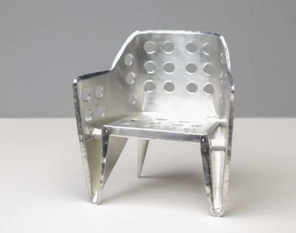 Unique Large Gerrit Thomas Rietveld "Aluminum Stoel" Model - Image 5