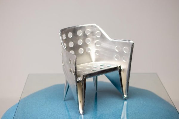 Unique Large Gerrit Thomas Rietveld "Aluminum Stoel" Model - Image 12