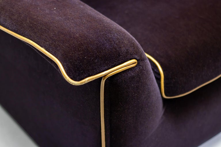 Afra & Tobia Scarpa Lauriana Sofa, Velvet, Italy, 1978 - Image 8