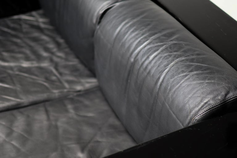 Massimo Vignelli Black-on-Black Saratoga Sofa, Poltronova, Italy, 1964 - Image 5