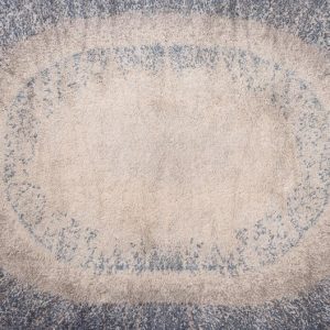Desso Studio High Pile Rug – Blue & Grey Modernist Design, Netherlands, 1960s