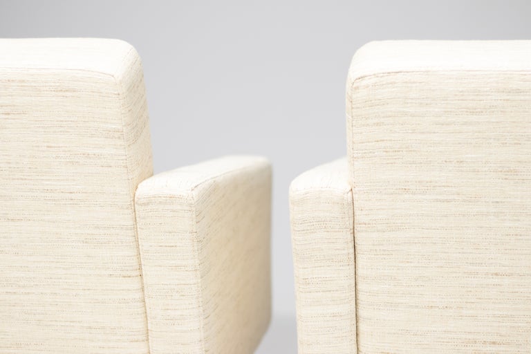 Pair of Martin Visser SZ48 Lounge Chairs for 't Spectrum, Beige/Cream Wool, 1965 - Image 8