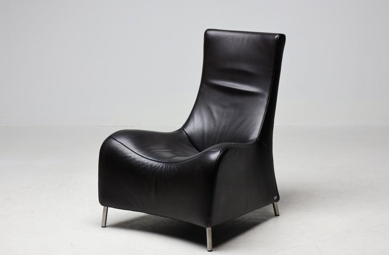De Sede DS-264 Lounge Chair by Mathias Hoffmann, Swiss Leather Design - Image 2