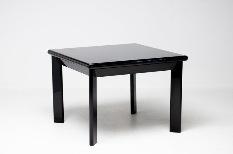 Rare Extendable Table, Kazuhide Takahama for Simon International, Black Lacquer - Image 4