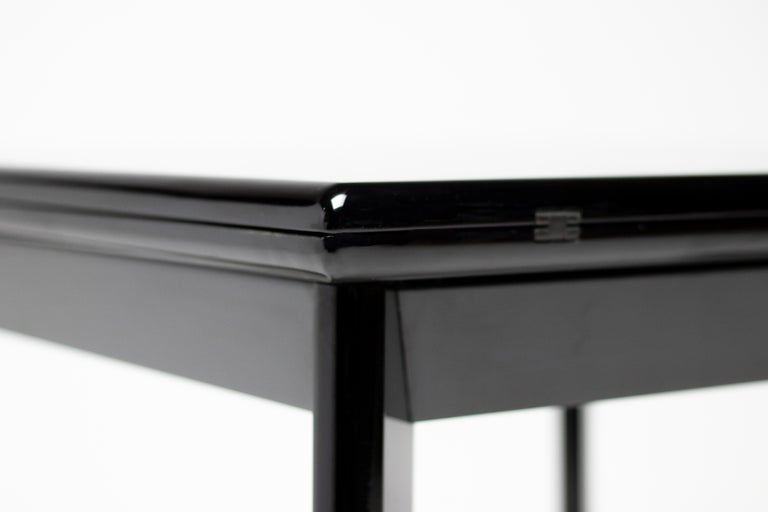 Rare Extendable Table, Kazuhide Takahama for Simon International, Black Lacquer - Image 5