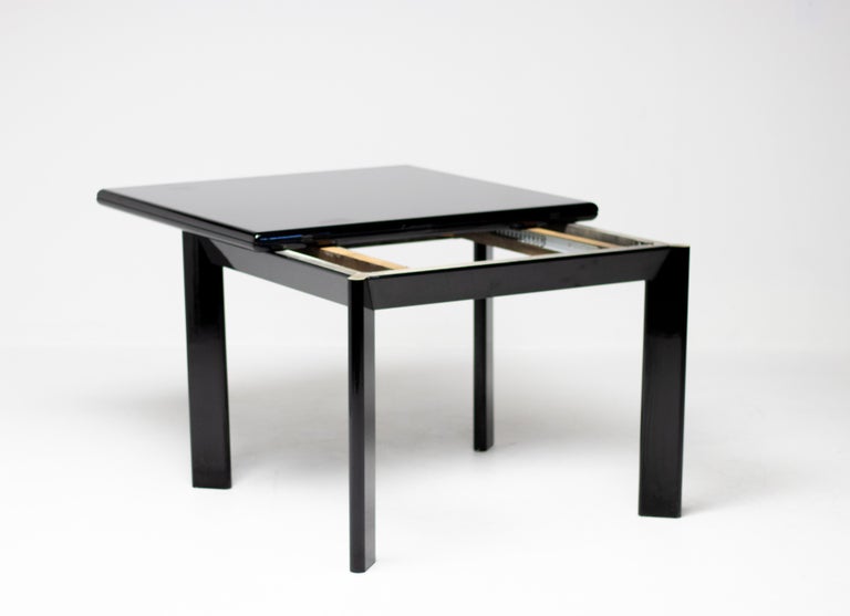 Rare Extendable Table, Kazuhide Takahama for Simon International, Black Lacquer - Image 7