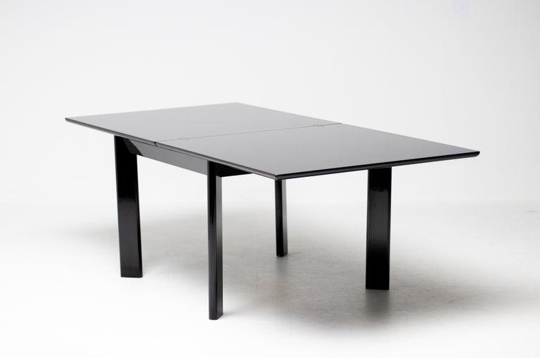 Rare Extendable Table, Kazuhide Takahama for Simon International, Black Lacquer - Image 13