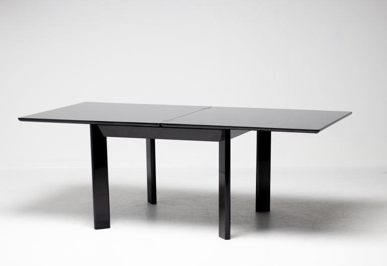 Rare Extendable Table, Kazuhide Takahama for Simon International, Black Lacquer - Image 10