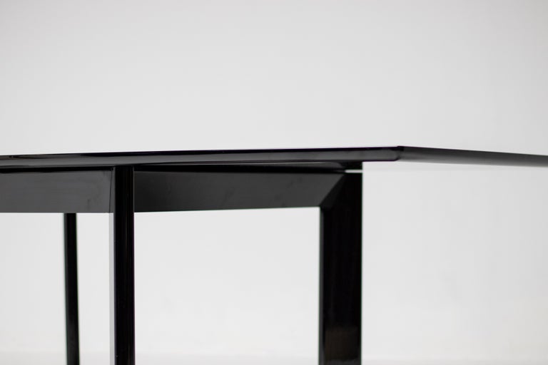 Rare Extendable Table, Kazuhide Takahama for Simon International, Black Lacquer - Image 11