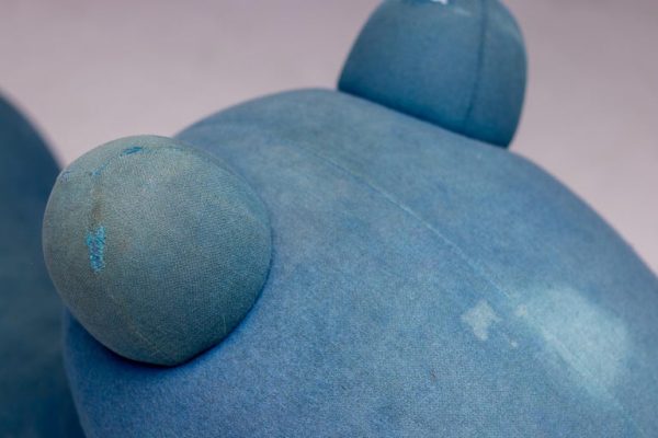 Mid Century Modern Eero Aarnio Blue Pony Chair - Image 6