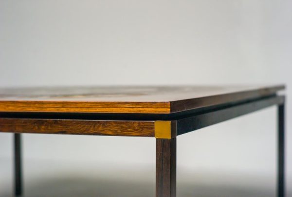 Scandinavian Modern Copper Coffee Table 'Circus Maximus' - Image 4