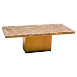 Hammered Brass Coffee Table by Illum Wikkelsø