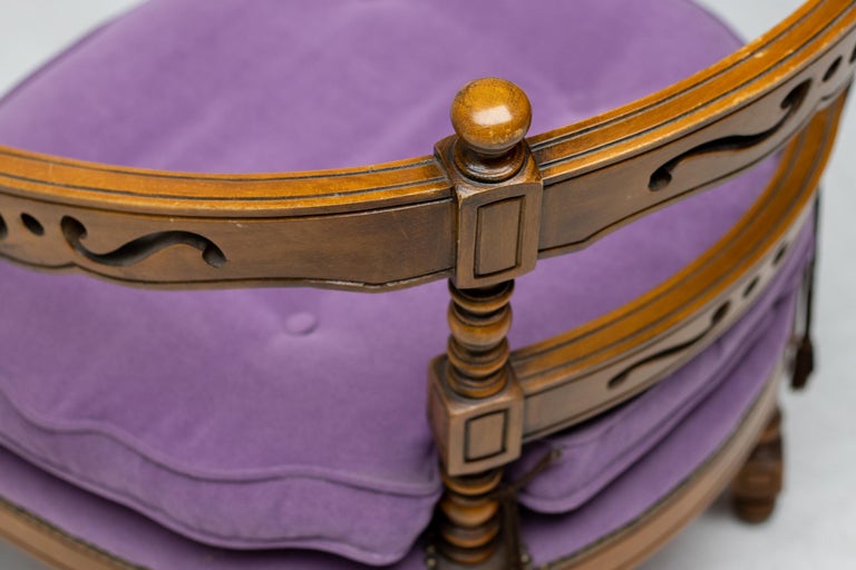 Pair of Purple Giorgetti "Gallery 1975" Armchairs - Image 7